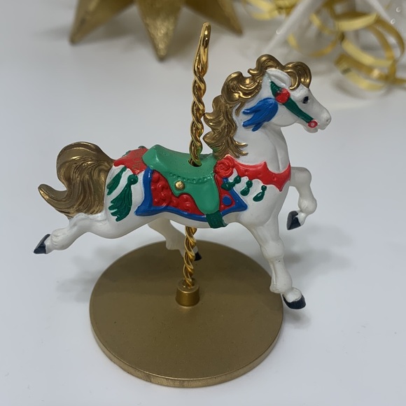 Carousel Horse Snow 1st Hallmark 1989 - Picture 6 of 12
